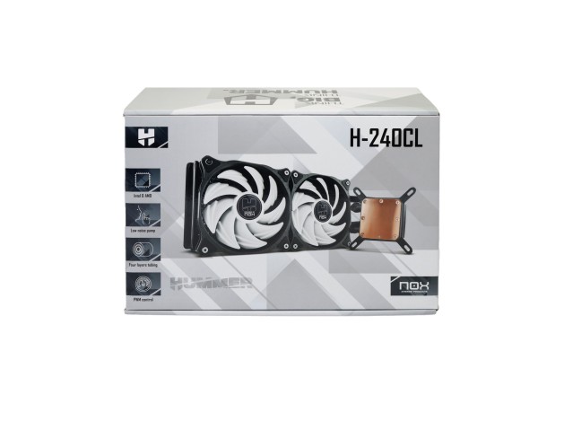 REFRIGERACION LIQUIDA CAJA/CPU NOX HUMMER H240CL 120MM