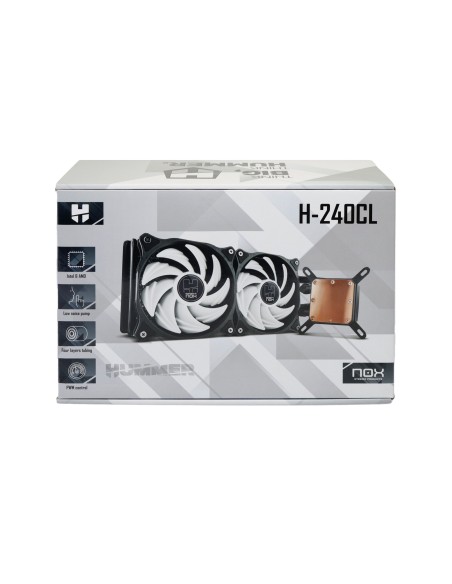 REFRIGERACION LIQUIDA CAJA/CPU NOX HUMMER H240CL 120MM