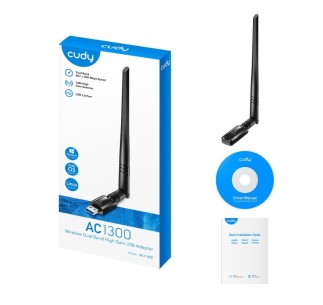 ADAPTADOR WI-FI USB 3.0 AC1300 MBPS Wireless AC Dual Band