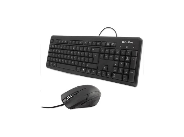 COMBO TECLADO/RATON COOLBOX COO-KTR-01U USB NEGRO