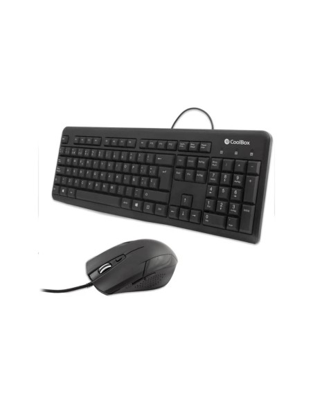 COMBO TECLADO/RATON COOLBOX COO-KTR-01U USB NEGRO
