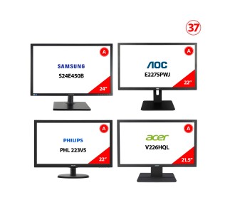 LOTE 37 MONITORES 1ªMARCAS 9 SEGUN EXCELL