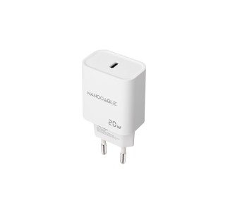 Cargador Pared USB-C/PD 20W Blanco