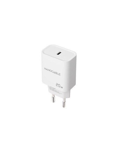 Cargador Pared USB-C/PD 20W Blanco